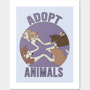 Adopt Animals Posters and Art